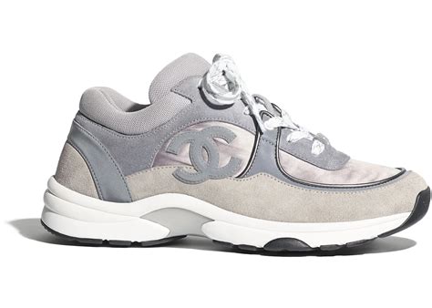 Chanel Low Top Trainer CC Grey Men's 